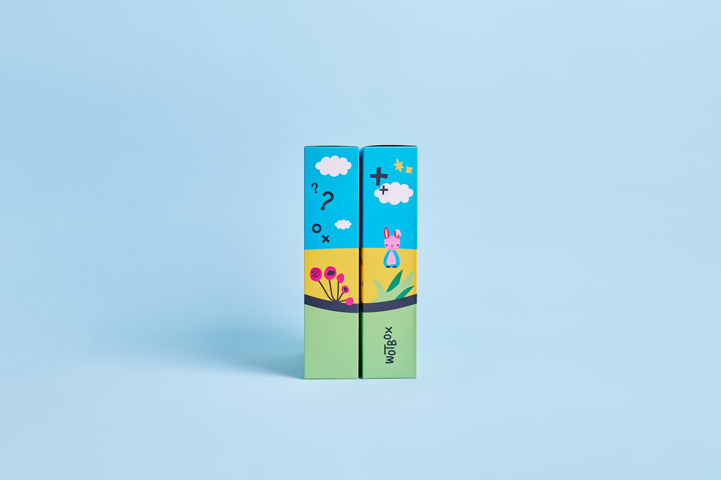 WOTBOX dinosaur adventures kids gift box. Closed shot of the front of the gift box