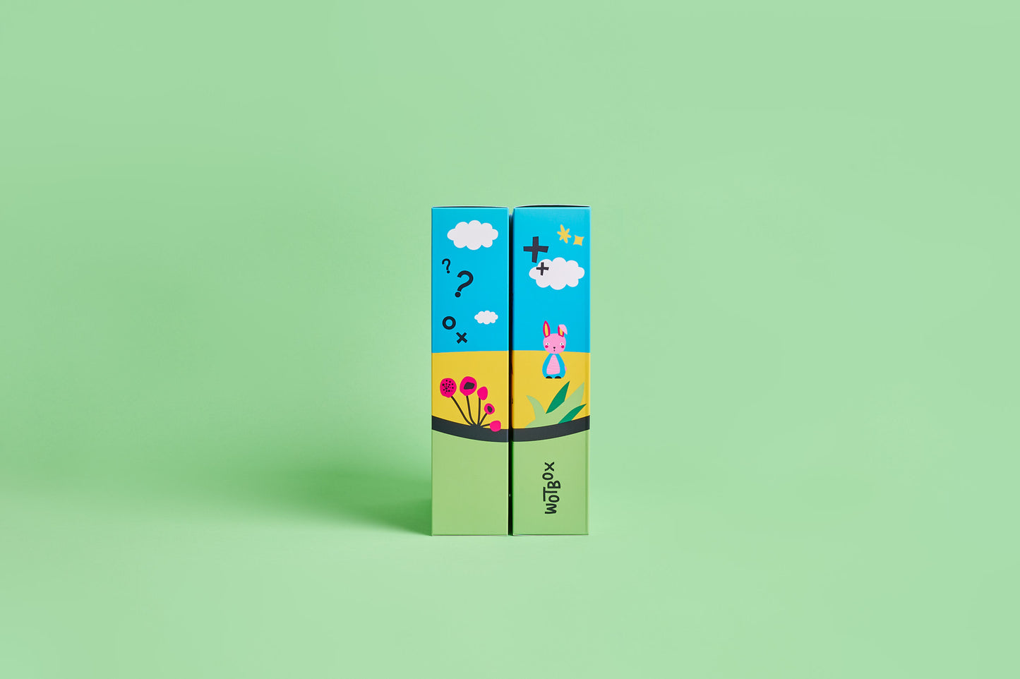 WOTBOX animals and nature kids gift box. Closed side shot of the gift box