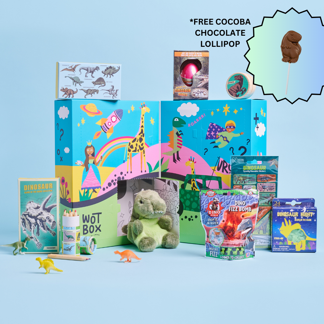 Dinosaur Adventures WOTBOX - Kids Surprise theme gift box